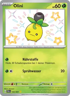 Pokémon-Karte Olini 102/091