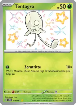 Pokémon-Karte Tentagra 105/091