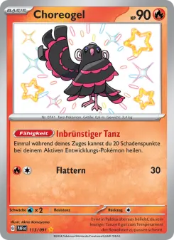 Pokémon-Karte Choreogel 113/091