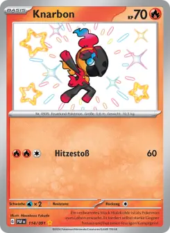 Pokémon-Karte Knarbon 114/091