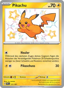 Pokémon-Karte Pikachu 131/091