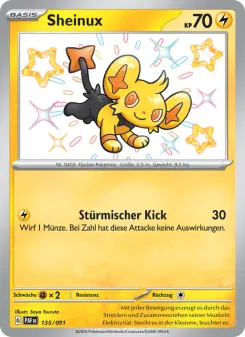 Pokémon-Karte Sheinux 135/091
