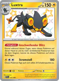 Pokémon-Karte Luxtra 137/091