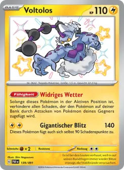 Pokémon-Karte Voltolos 139/091