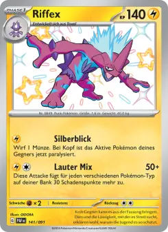 Pokémon-Karte Riffex 141/091