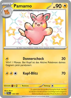 Pokémon-Karte Pamamo 143/091