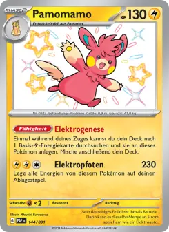 Pokémon-Karte Pamomamo 144/091