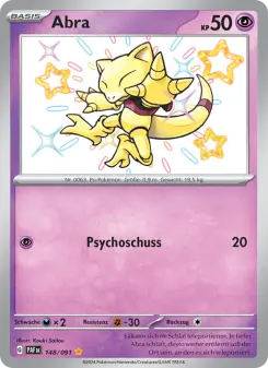 Pokémon-Karte Abra 148/091
