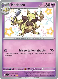 Pokémon-Karte Kadabra 149/091