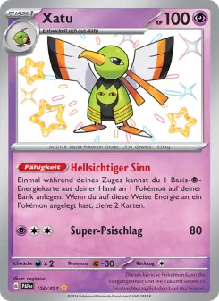 Pokémon-Karte Xatu 152/091