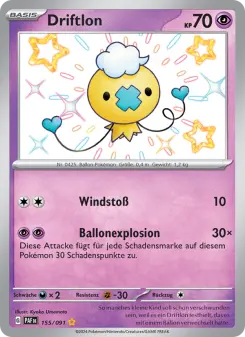 Pokémon-Karte Driftlon 155/091