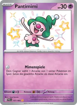 Pokémon-Karte Pantimimi 157/091