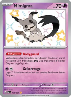 Pokémon-Karte Mimigma 160/091