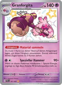 Pokémon-Karte Granforgita 167/091