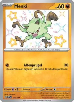 Pokémon-Karte Menki 169/091