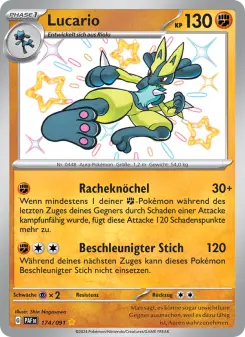 Pokémon-Karte Lucario 174/091