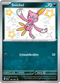 Pokémon-Karte Sniebel 182/091