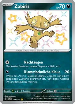 Pokémon-Karte Zobiris 184/091