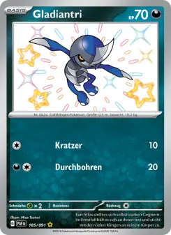Pokémon-Karte Gladiantri 185/091