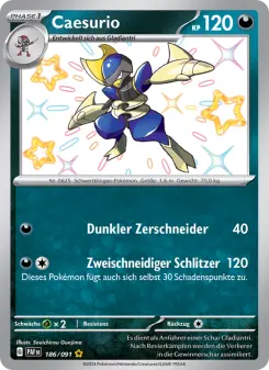 Pokémon-Karte Caesurio 186/091