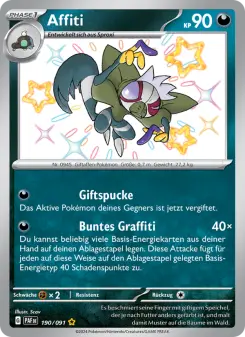 Pokémon-Karte Affiti 190/091