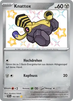 Pokémon-Karte Knattox 192/091