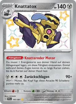 Pokémon-Karte Knattatox 193/091
