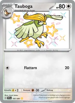 Pokémon-Karte Tauboga 197/091