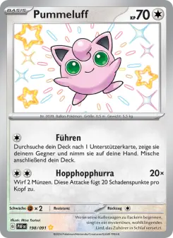 Pokémon-Karte Pummeluff 198/091