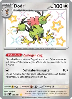 Pokémon-Karte Dodri 200/091