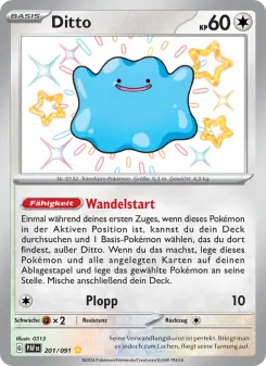 Pokémon-Karte Ditto 201/091