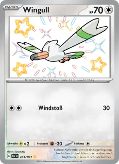 Pokémon-Karte Wingull 203/091