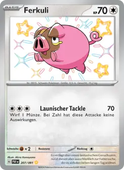 Pokémon-Karte Ferkuli 207/091