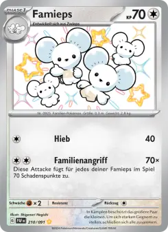 Pokémon-Karte Famieps 210/091