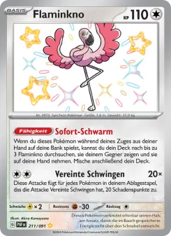 Pokémon-Karte Flaminkno 211/091