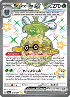 Pokémon-Karte Forstellka-ex 212/091