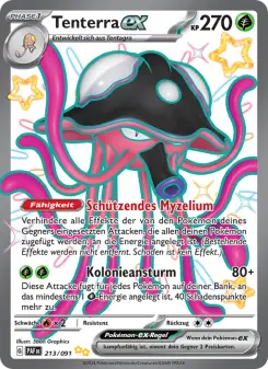 Pokémon-Karte Tenterra-ex 213/091
