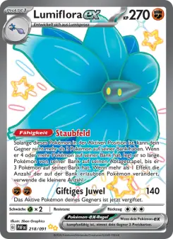 Pokémon-Karte Lumiflora-ex 218/091