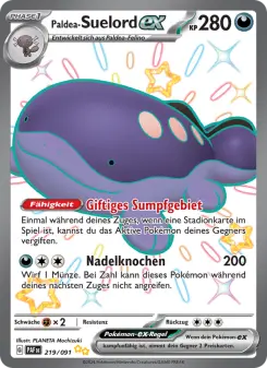 Pokémon-Karte Paldea-Suelord-ex 219/091