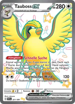 Pokémon-Karte Tauboss-ex 221/091