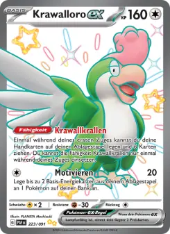 Pokémon-Karte Krawalloro-ex 223/091