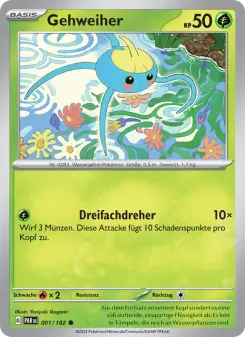 Pokémon-Karte Gehweiher 001/182