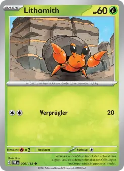 Pokémon-Karte Lithomith 006/182