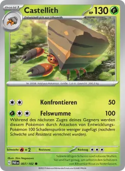 Pokémon-Karte Castellith 007/182