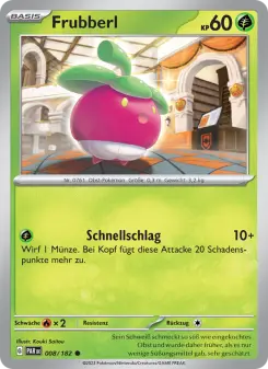 Pokémon-Karte Frubberl 008/182