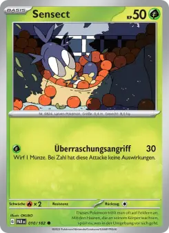 Pokémon-Karte Sensect 010/182