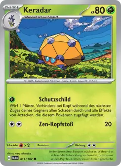 Pokémon-Karte Keradar 011/182