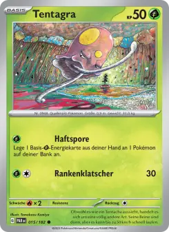 Pokémon-Karte Tentagra 015/182