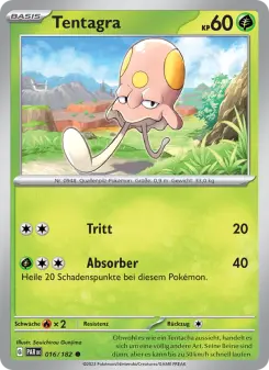Pokémon-Karte Tentagra 016/182