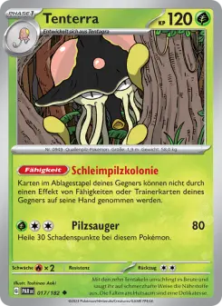 Pokémon-Karte Tenterra 017/182